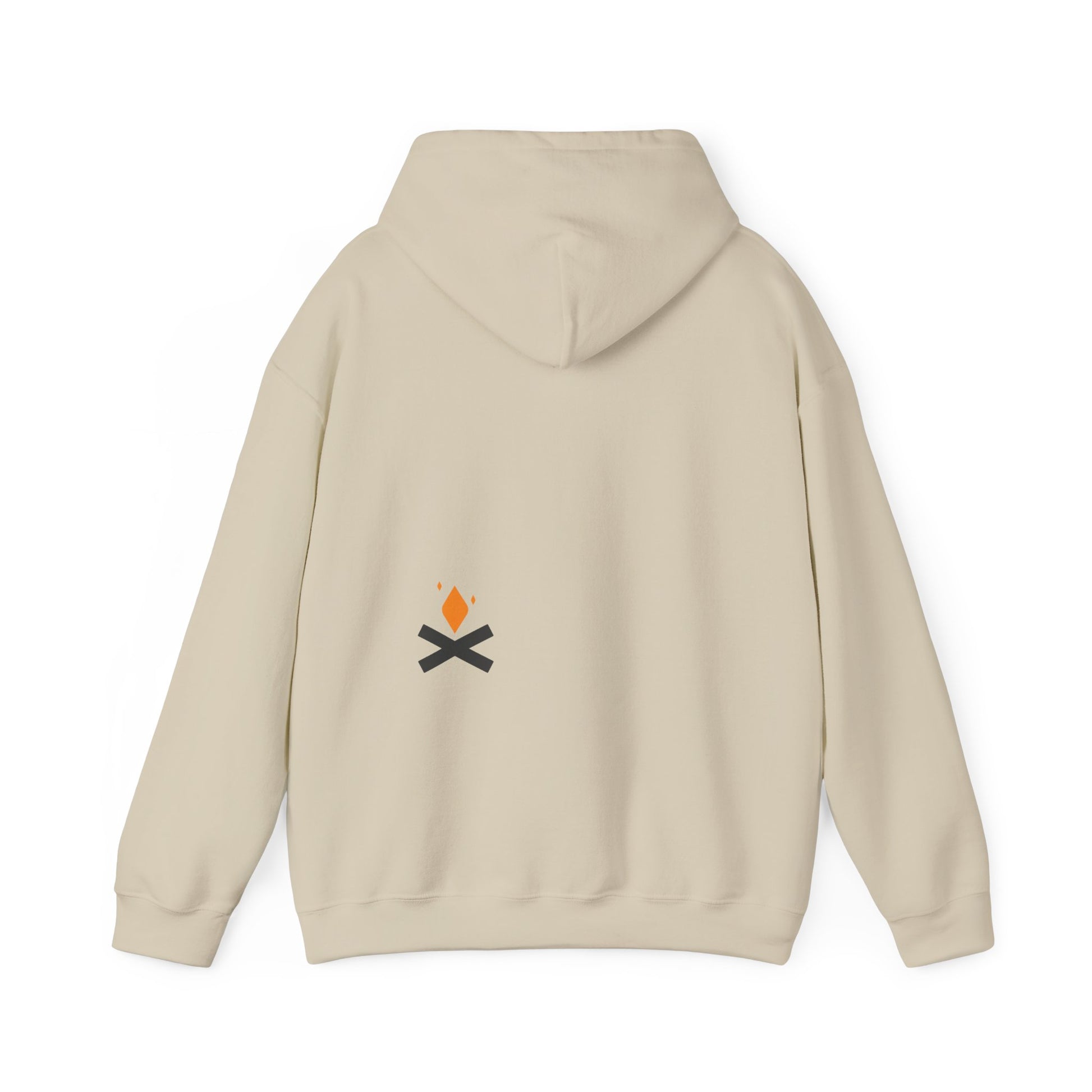 Back of Raven Wings hoodie in sand – Northern Supply Co.