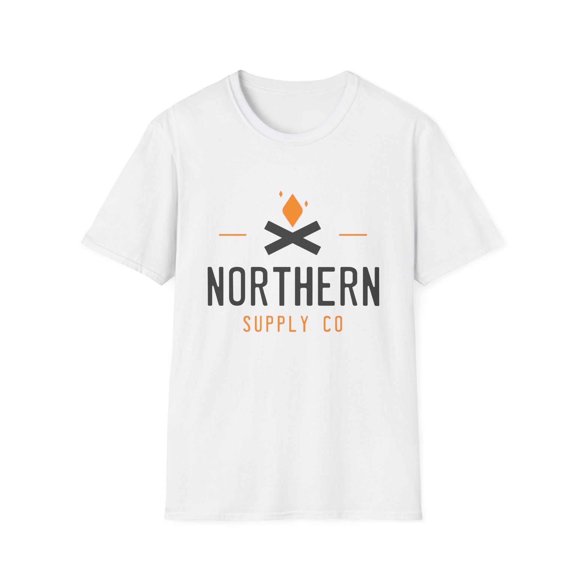 Campfire unisex soft style T-shirt in white – Printed in Canada – Northern Supply Co.