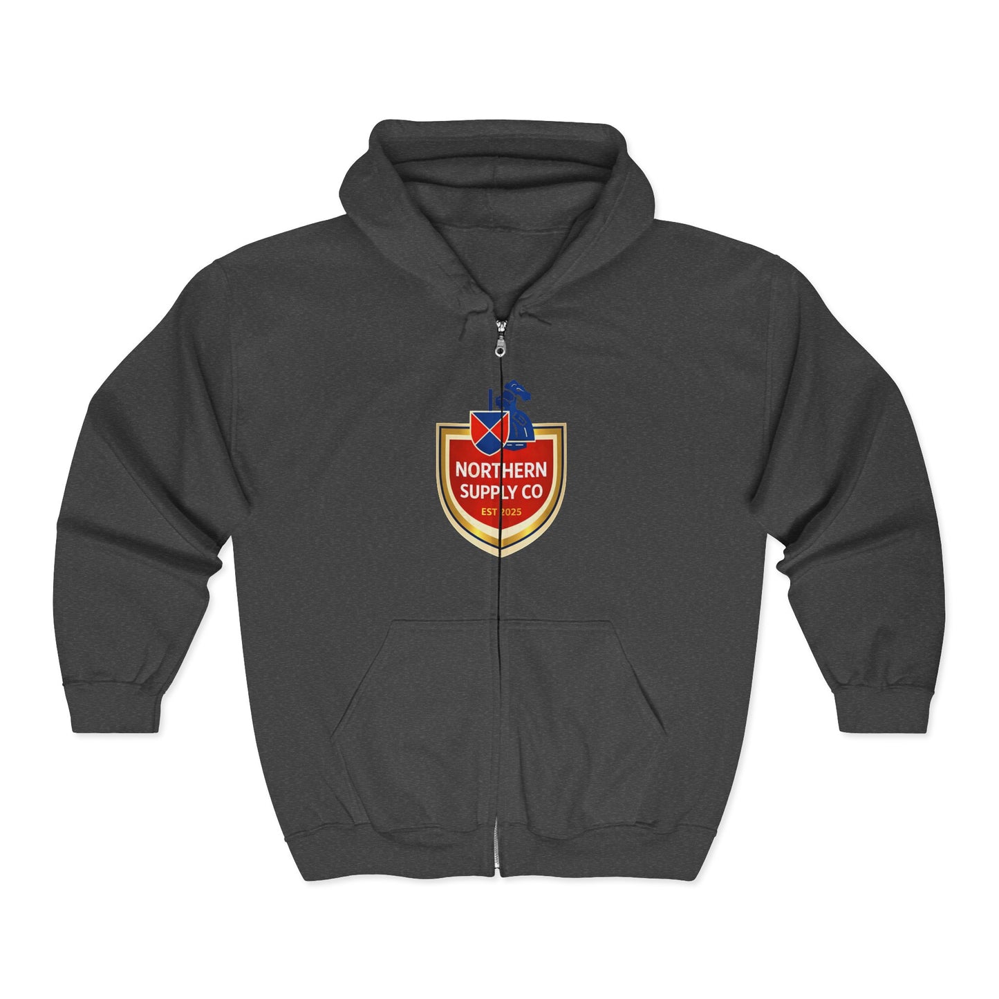 Old Knight Label Full Zip Hoodie