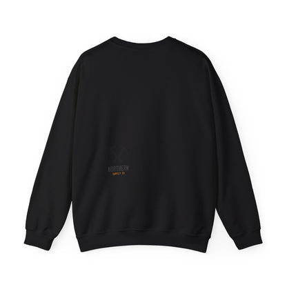Back of Miners Cap crewneck sweatshirt in black – Northern Supply Co.