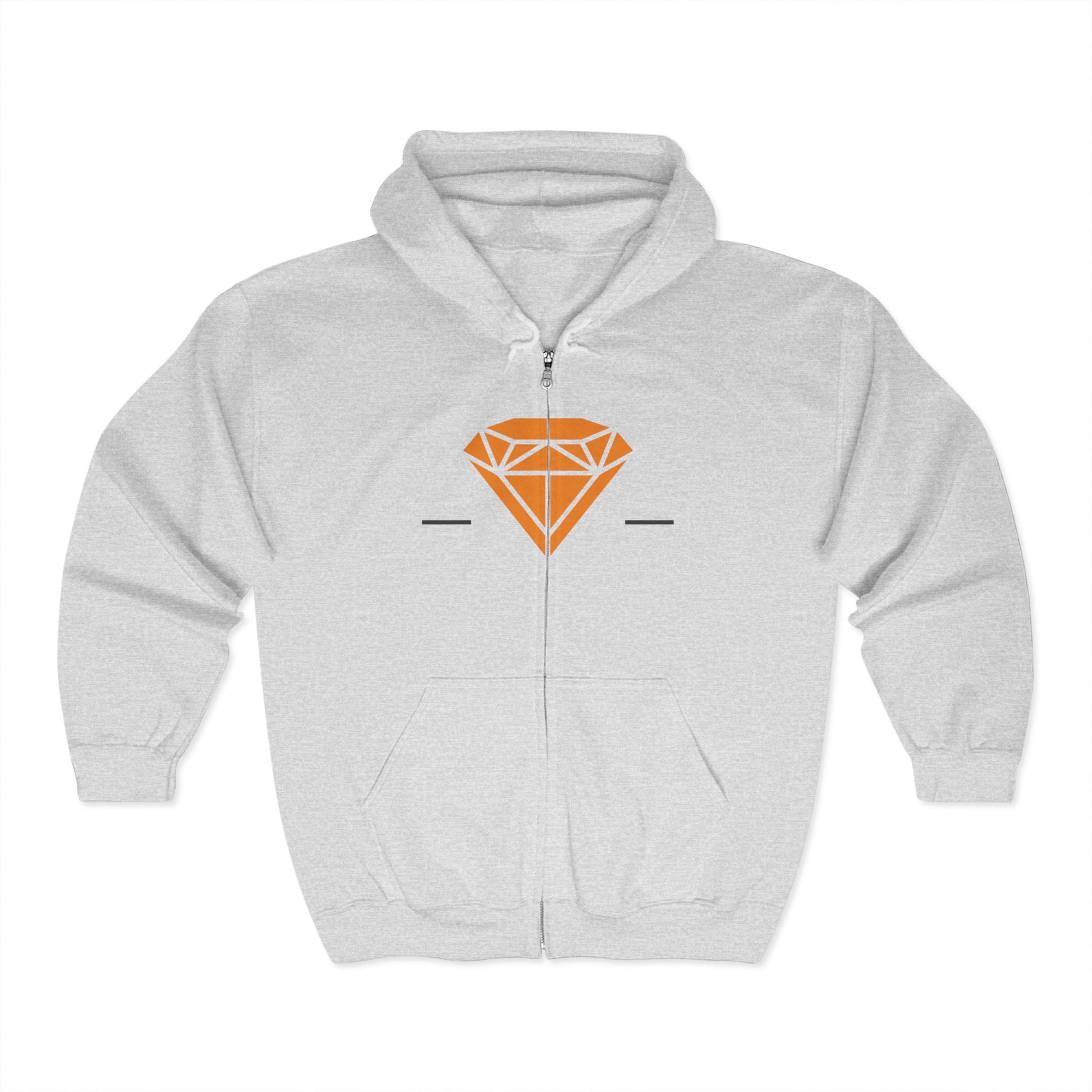 Diamond Life full zip hoodie in grey – Northern Supply Co.