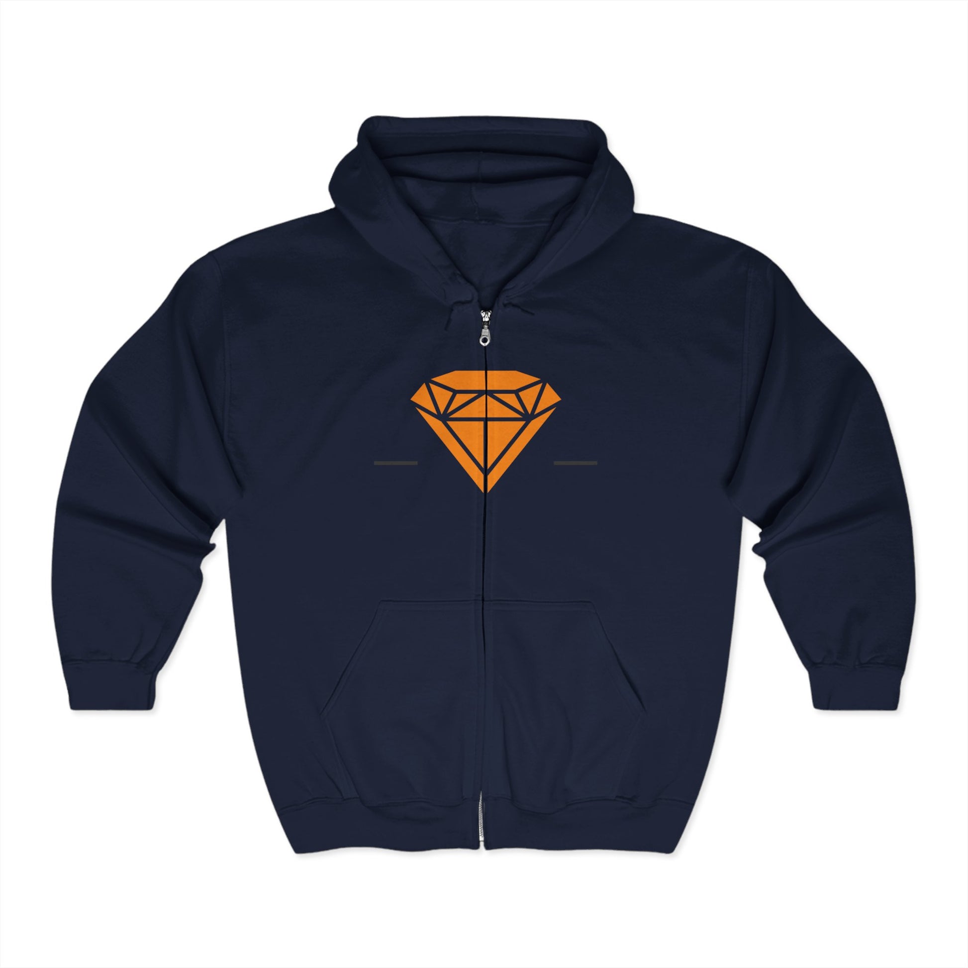 Diamond Life full zip hoodie in navy – Northern Supply Co.