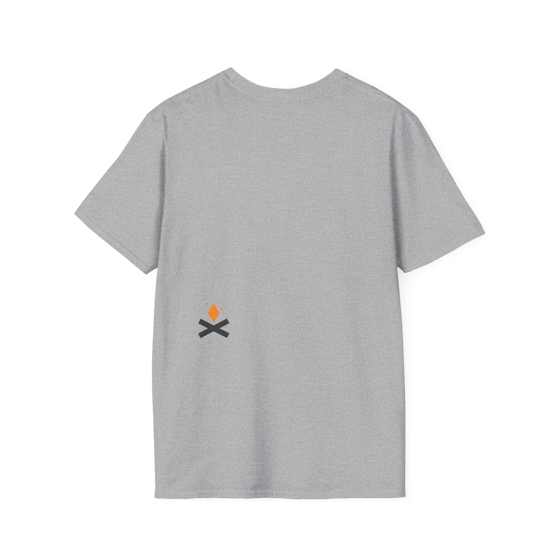 Back of Diamond Life unisex T-shirt in grey – Printed in Canada – Northern Supply Co.