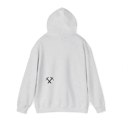 Back of Miners Cap hoodie in grey – Northern Supply Co.