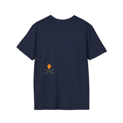 Back of Diamond Life unisex T-shirt in navy – Printed in Canada – Northern Supply Co.