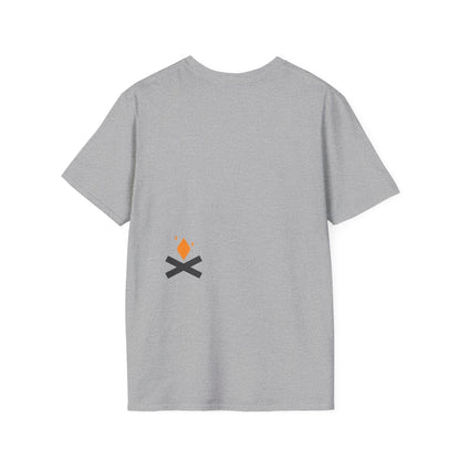 Back of Diamond Life unisex T-shirt in grey – Printed in Canada – Northern Supply Co.