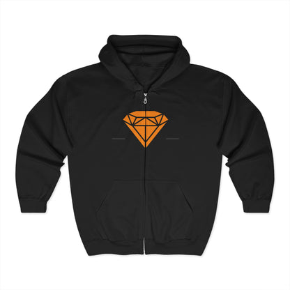 Diamond Life full zip hoodie in black – Northern Supply Co.
