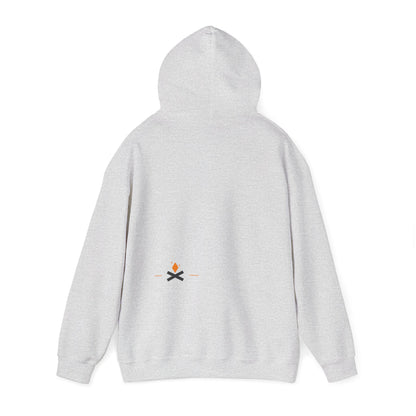 Back view of Stoic Raven hoodie in grey – Northern Supply Co.