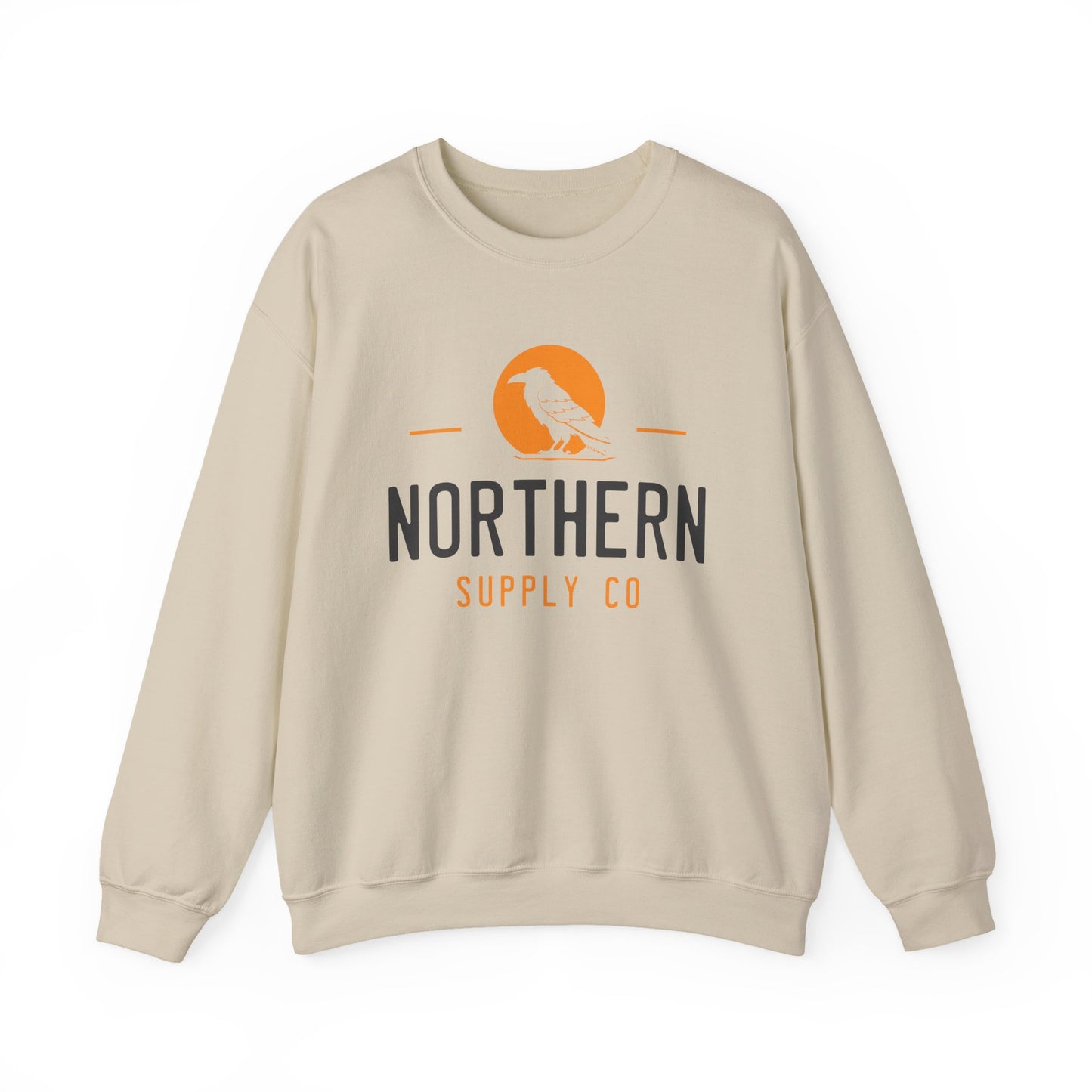 Stoic Raven crewneck sweatshirt in sand – Northern Supply Co.