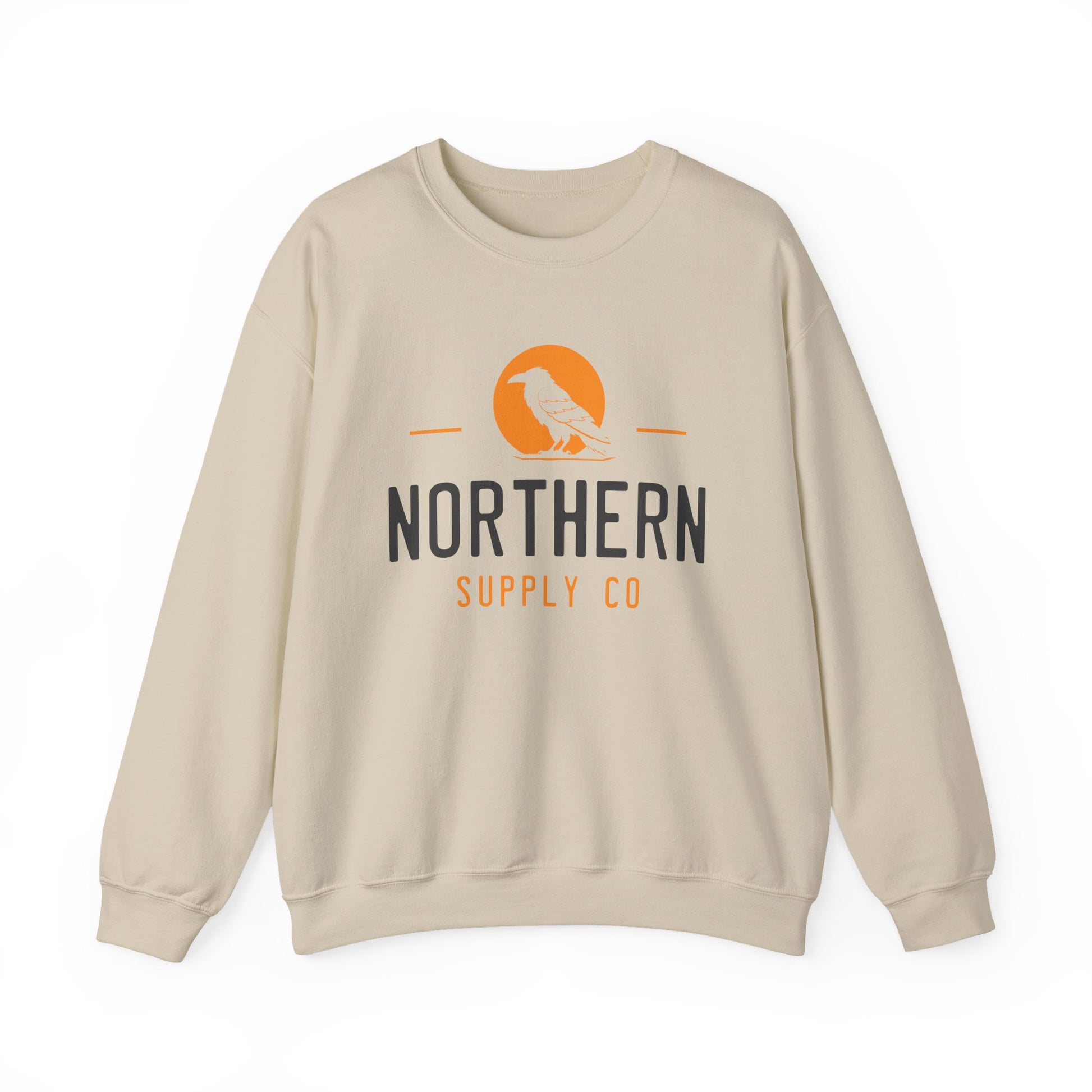 Stoic Raven crewneck sweatshirt in sand – Northern Supply Co.