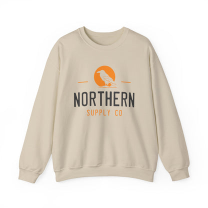Stoic Raven crewneck sweatshirt in sand – Northern Supply Co.