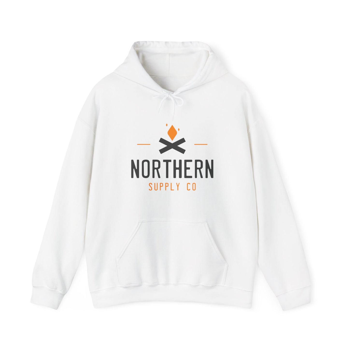 Campfire hoodie in white – Northern Supply Co.