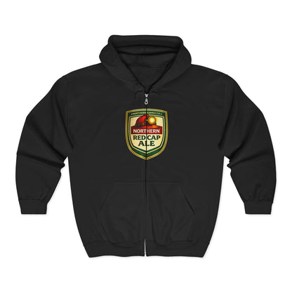 Red Cap Logo Full Zip Hoodie