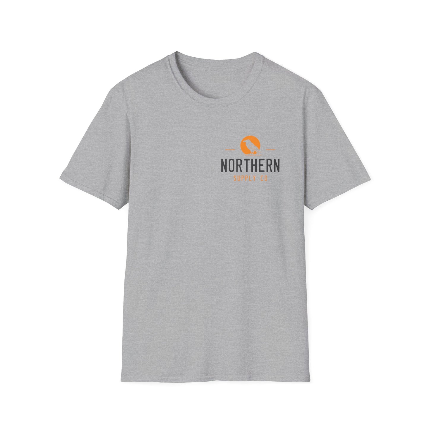 Stoic Raven unisex T-shirt in grey – Printed in Canada – Northern Supply Co.