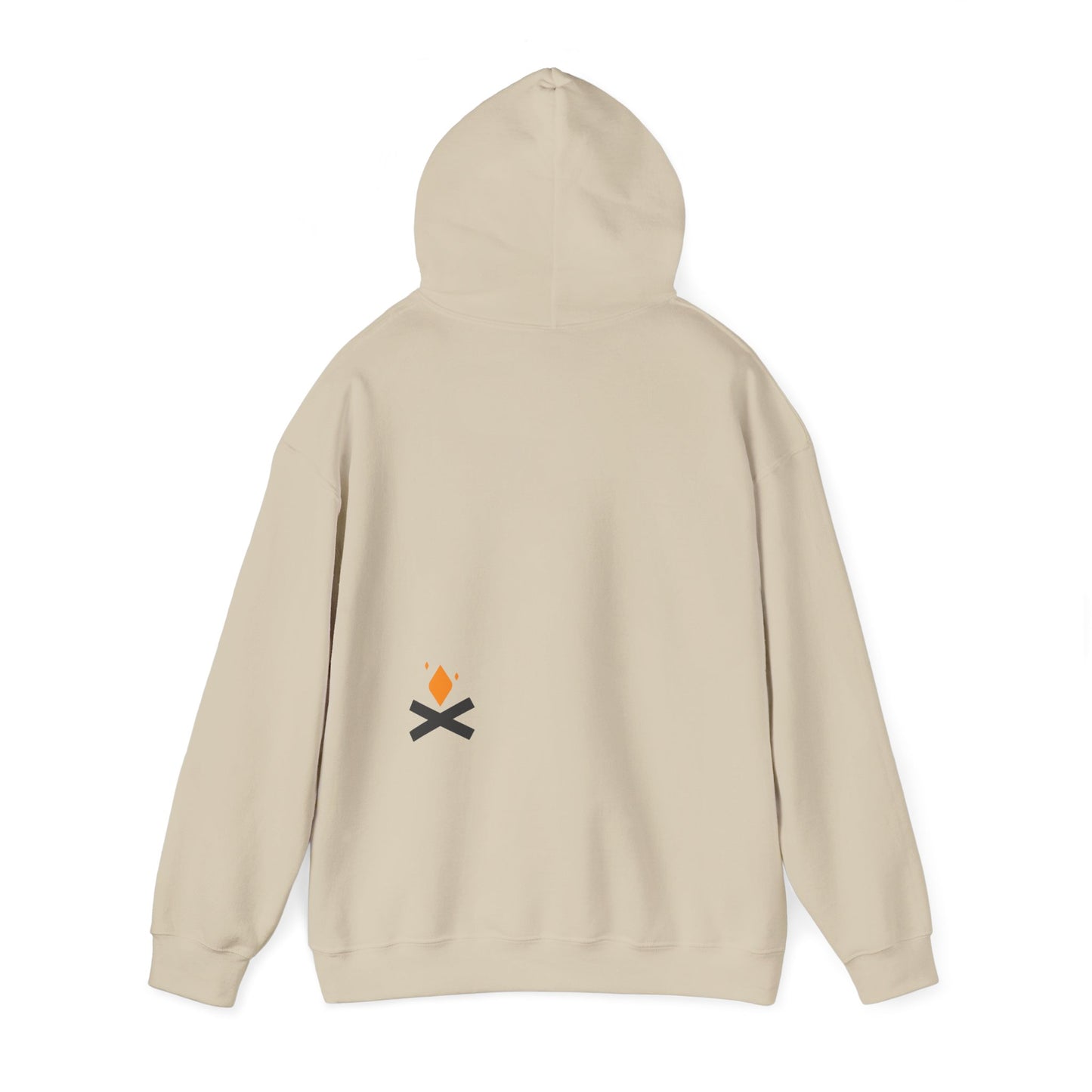 Back of Campfire hoodie in sand – Northern Supply Co.