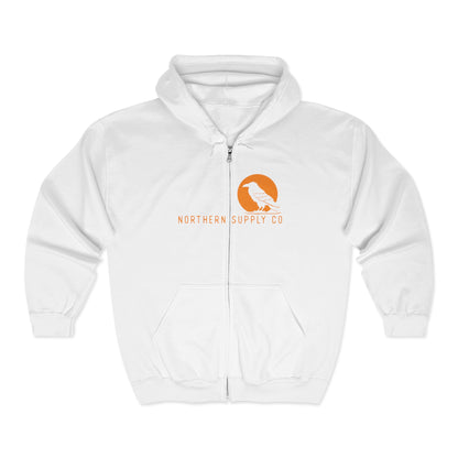 Stoic Side Raven  Full Zip Hoodie