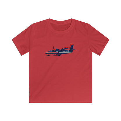 Kids Airplane Tee — Retro Twin-Engine Plane Graphic Shirt for Boys & Girls
