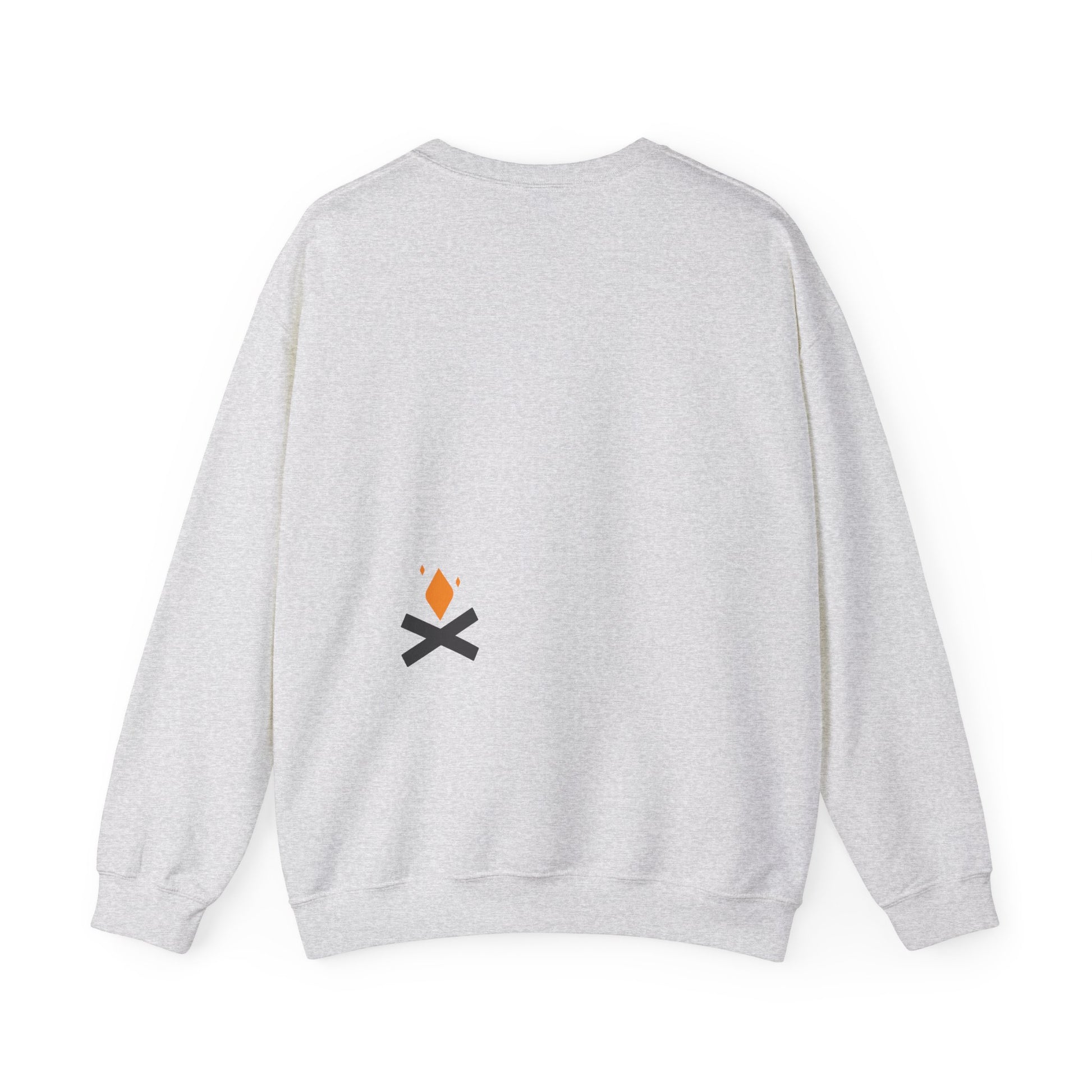 Back of Raven Wings crewneck sweatshirt in grey – Northern Supply Co.
