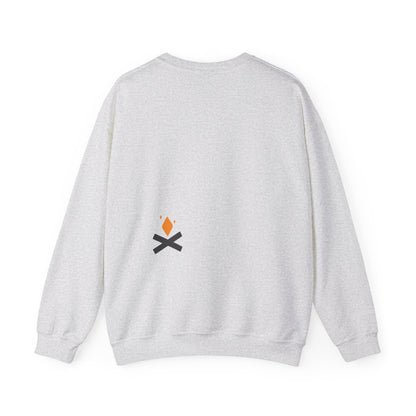 Back of Raven Wings crewneck sweatshirt in grey – Northern Supply Co.