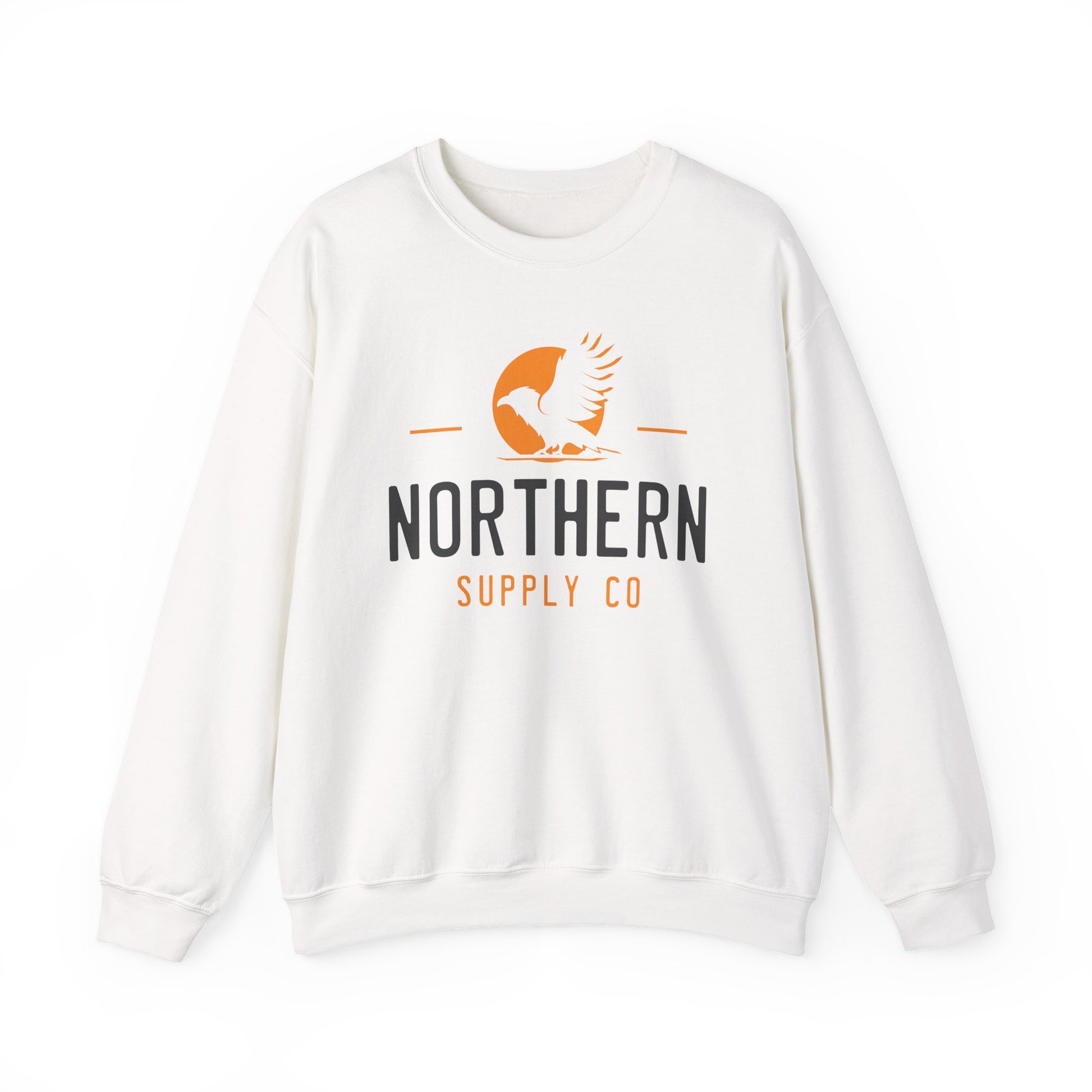 Raven Wings crewneck sweatshirt in white – Northern Supply Co.
