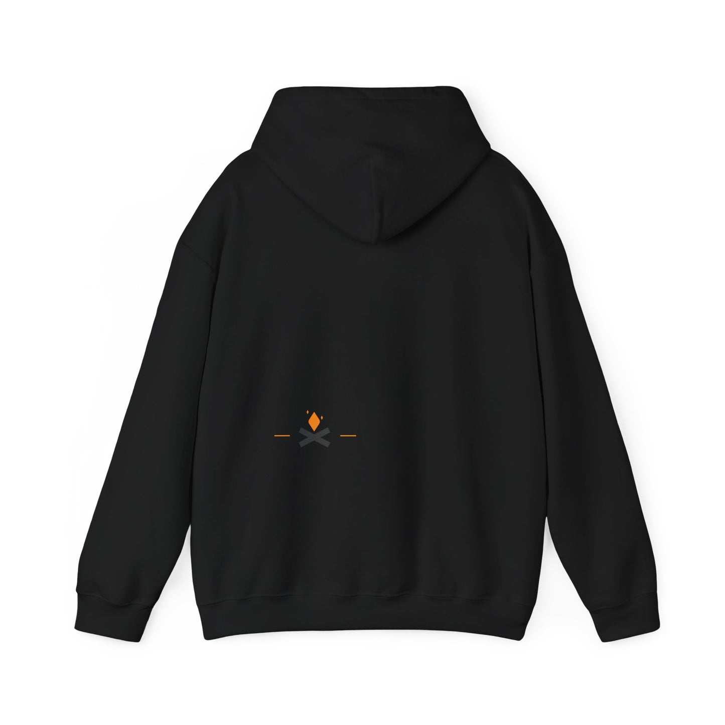 Back view of Stoic Raven hoodie in black – Northern Supply Co.