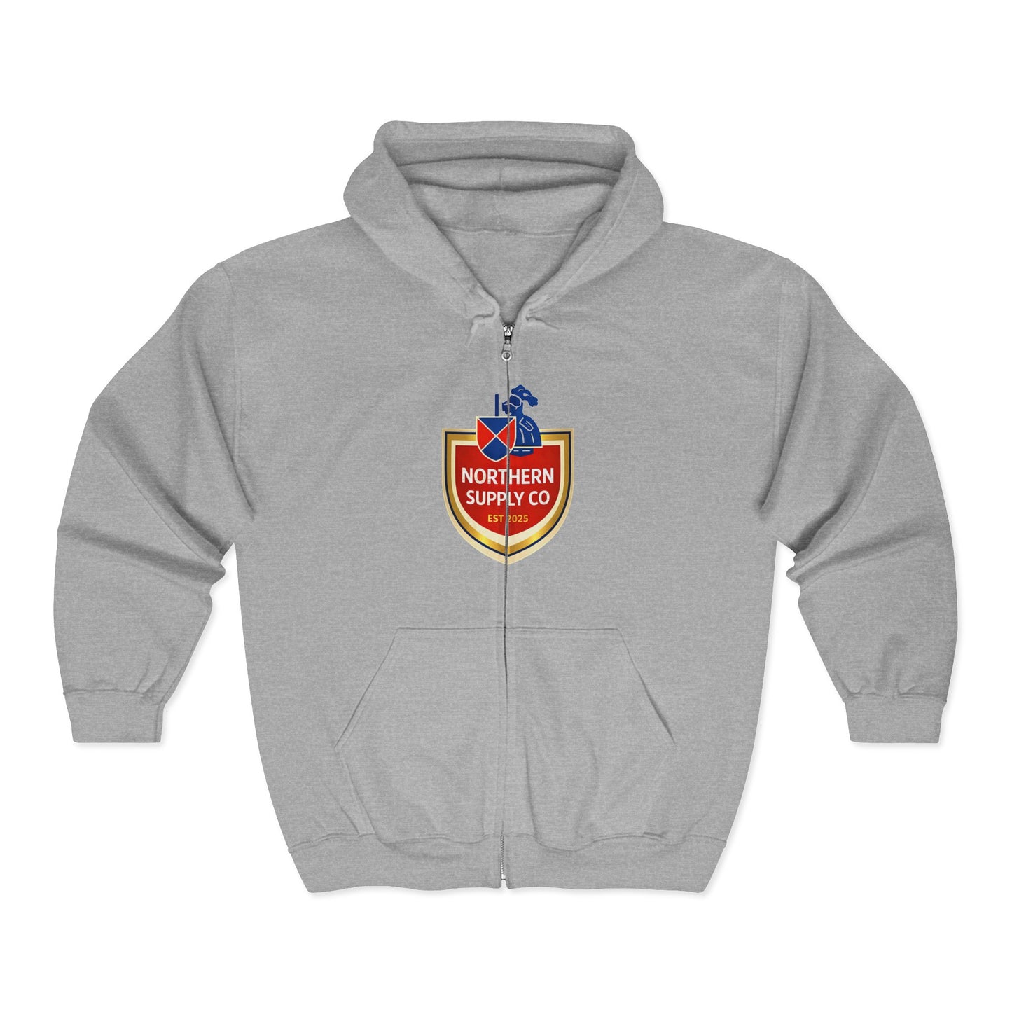 Old Knight Label Full Zip Hoodie