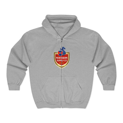 Old Knight Label Full Zip Hoodie