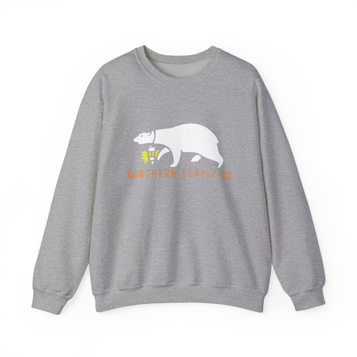 Rescue Bear crewneck sweatshirt in grey– Northern Supply Co.