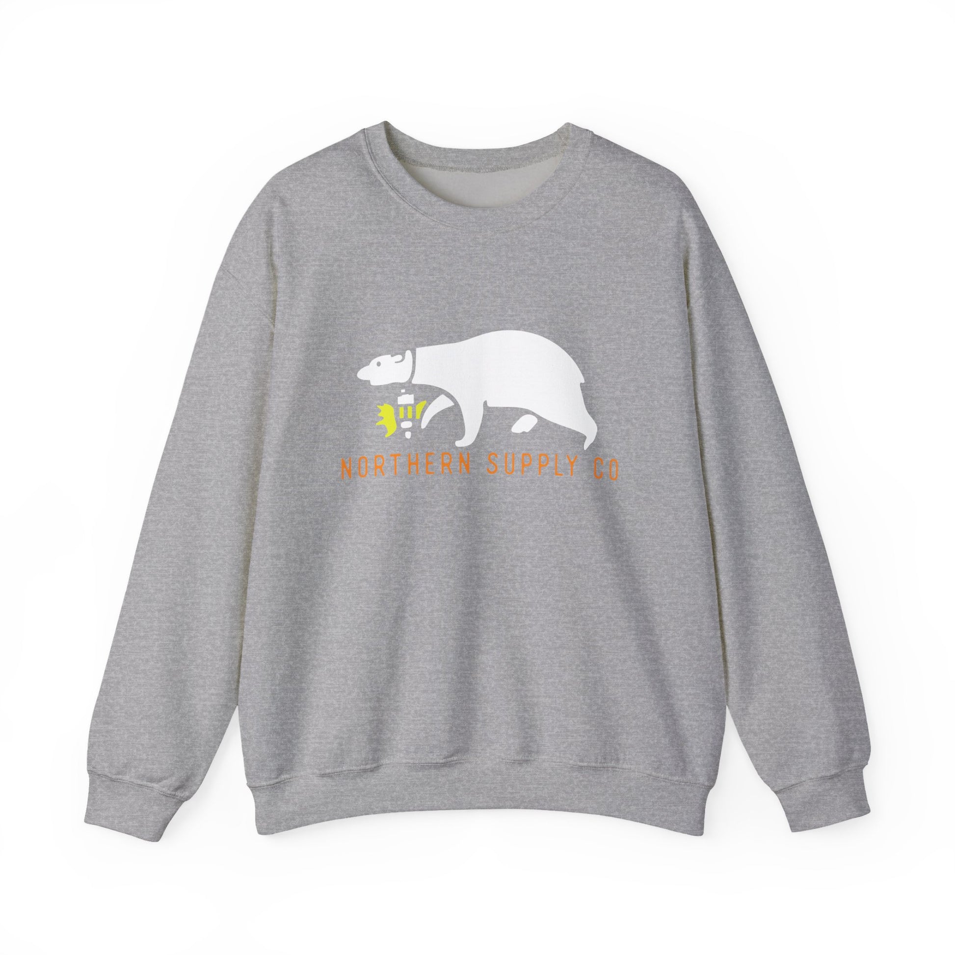 Rescue Bear crewneck sweatshirt in grey– Northern Supply Co.