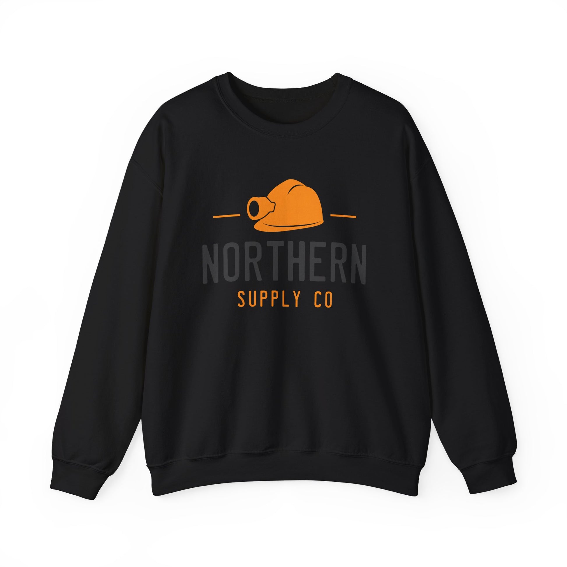 Miners Cap crewneck sweatshirt in black – Northern Supply Co.