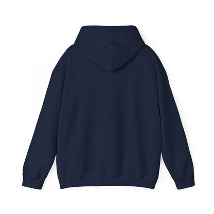 Back of Stoic Raven small logo hoodie in navy – Northern Supply Co.