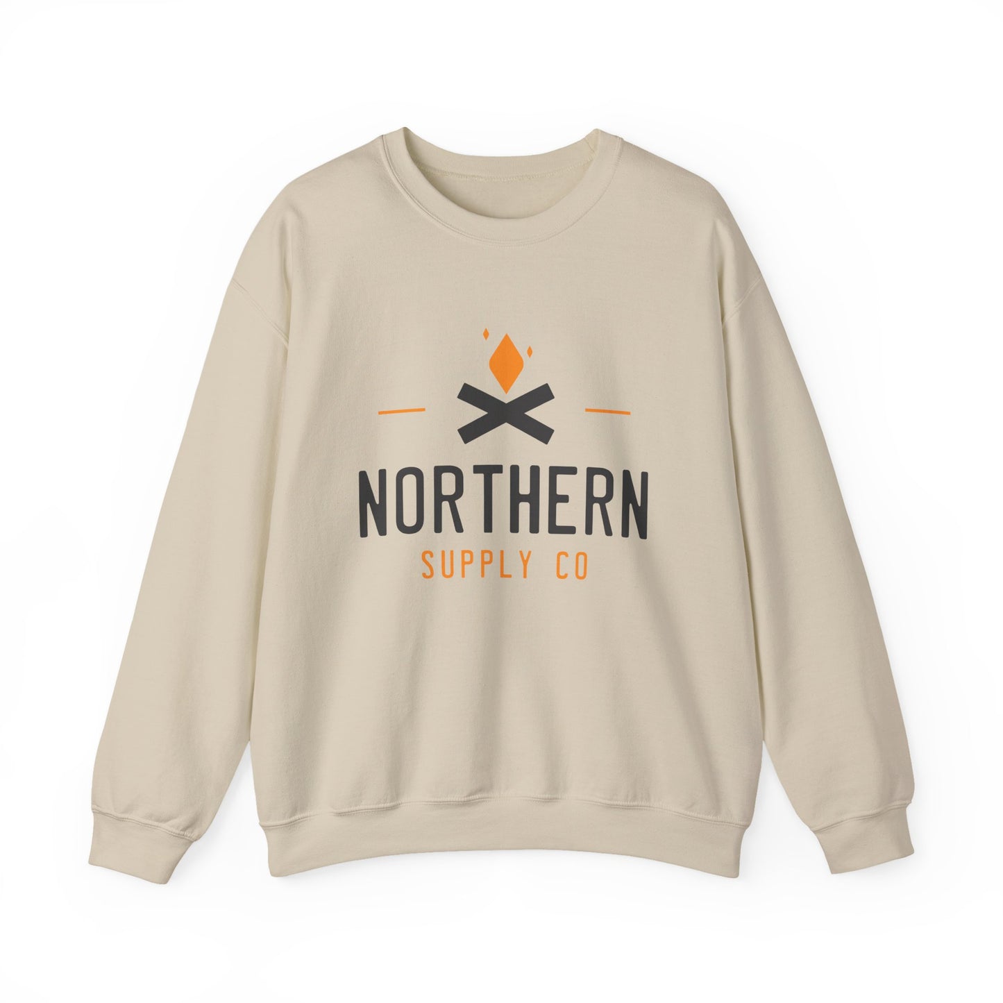 Campfire crewneck sweatshirt in sand – Northern Supply Co.