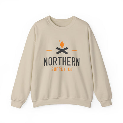 Campfire crewneck sweatshirt in sand – Northern Supply Co.
