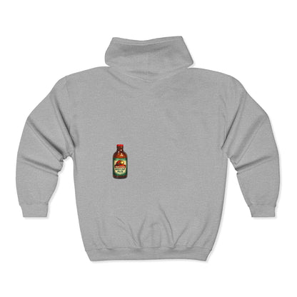 Red Cap Logo Full Zip Hoodie