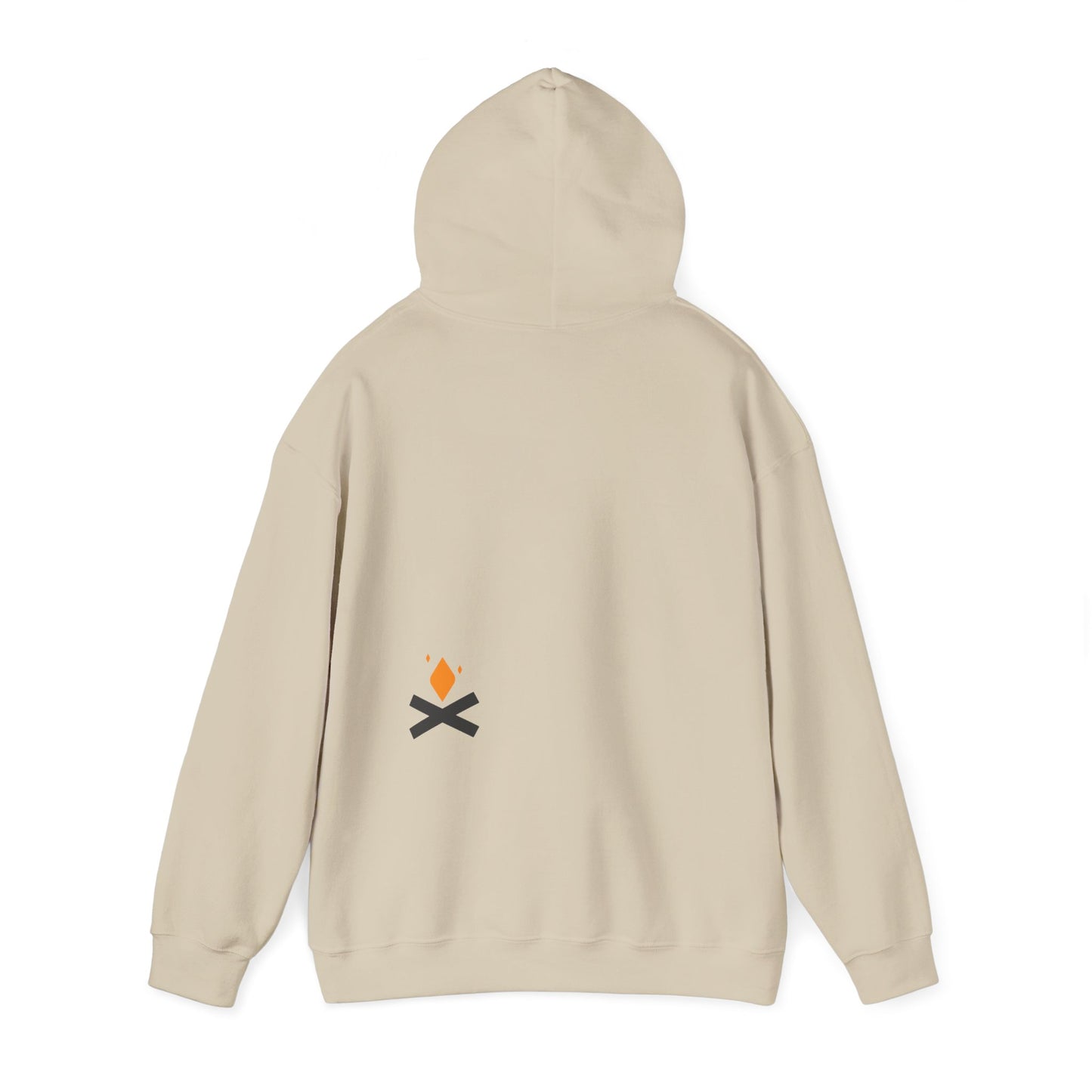 Back of Raven Wings hoodie in sand – Northern Supply Co.