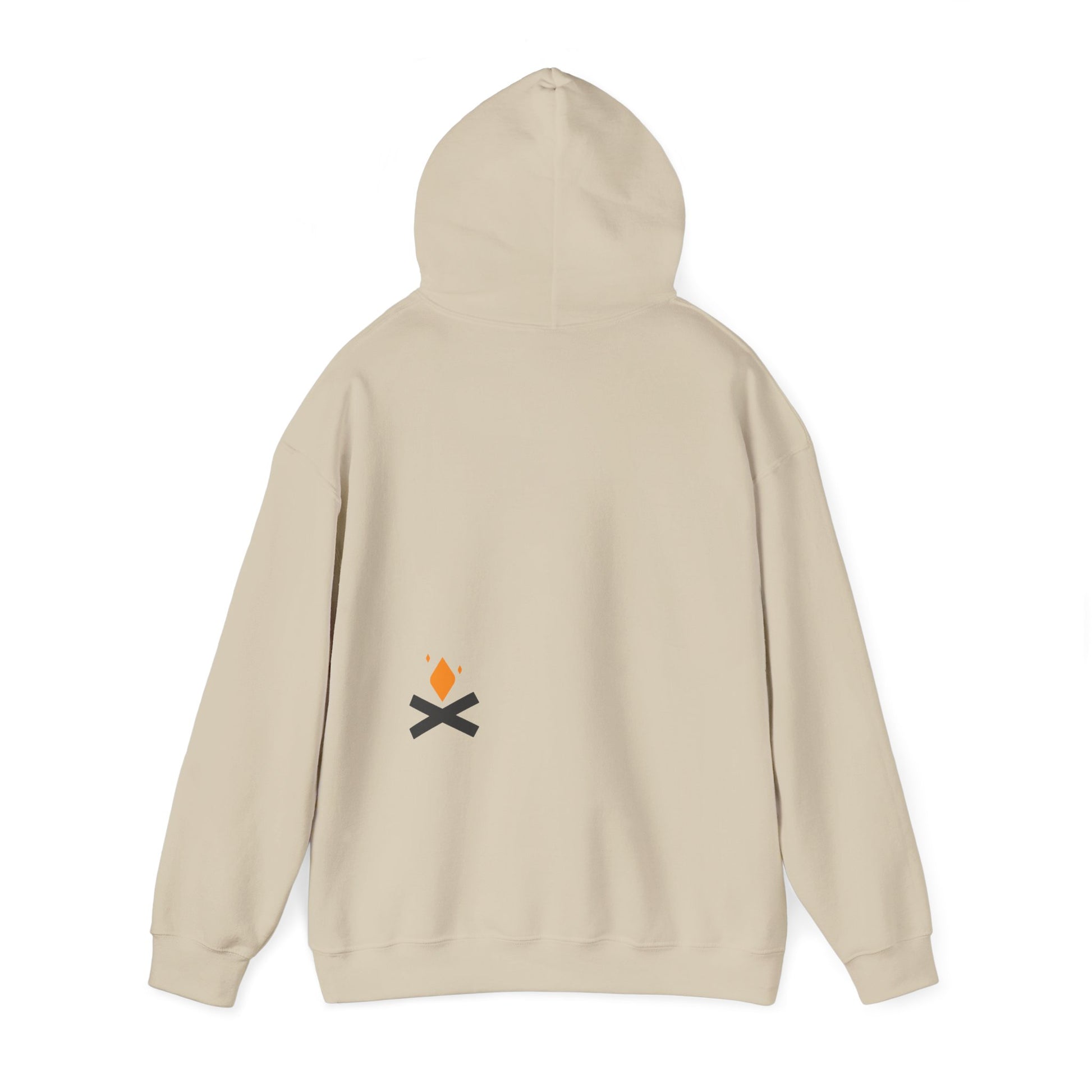 Back of Raven Wings hoodie in sand – Northern Supply Co.