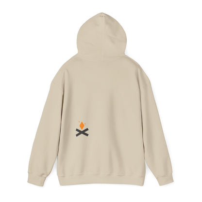 Back of Raven Wings hoodie in sand – Northern Supply Co.