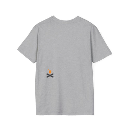 Back of Raven Wings unisex T-shirt in grey – Printed in Canada – Northern Supply Co.