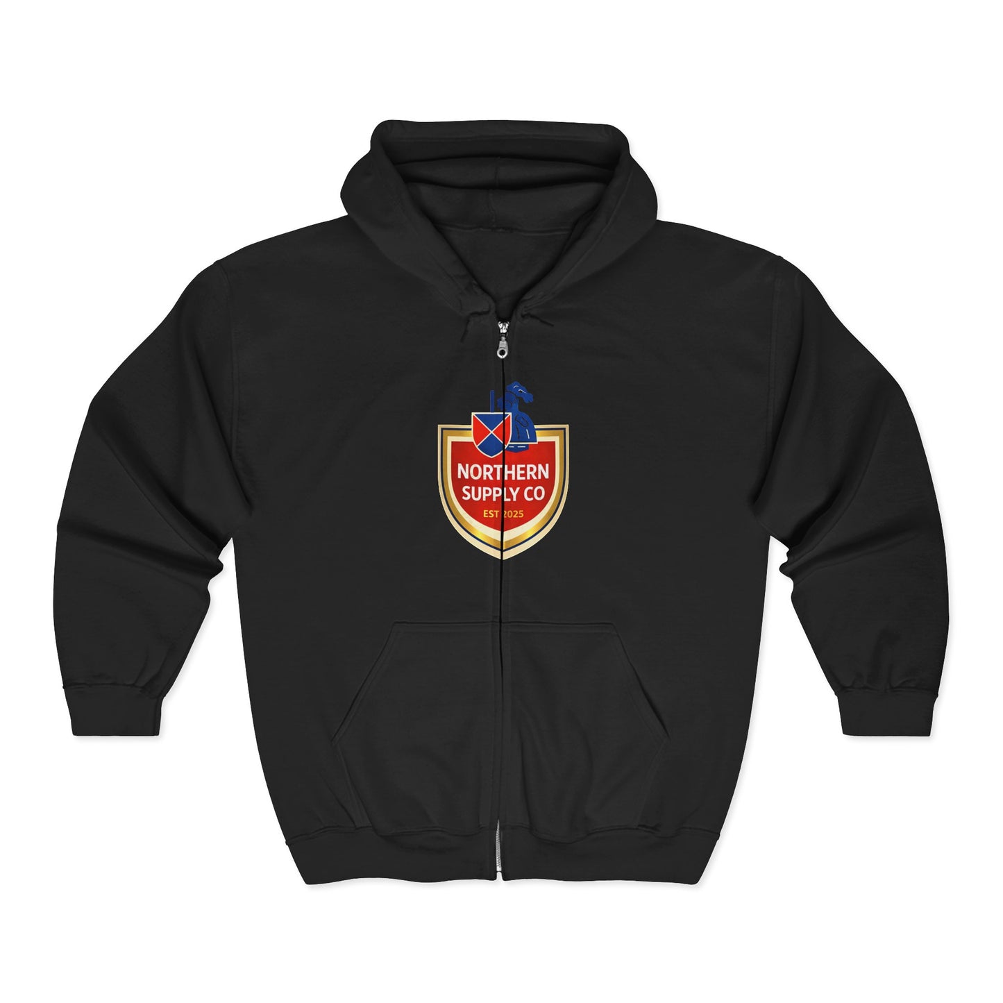 Old Knight Label Full Zip Hoodie