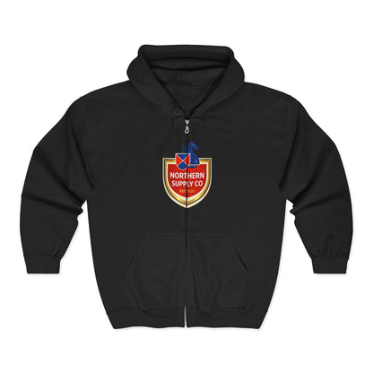 Old Knight Label Full Zip Hoodie