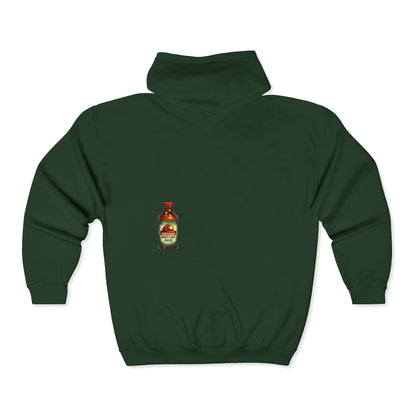 Red Cap Logo Full Zip Hoodie
