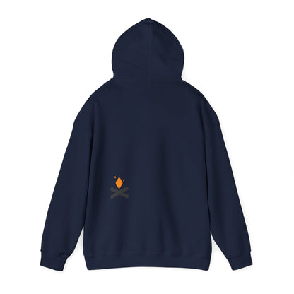 Back of Raven Wings hoodie in navy – Northern Supply Co.