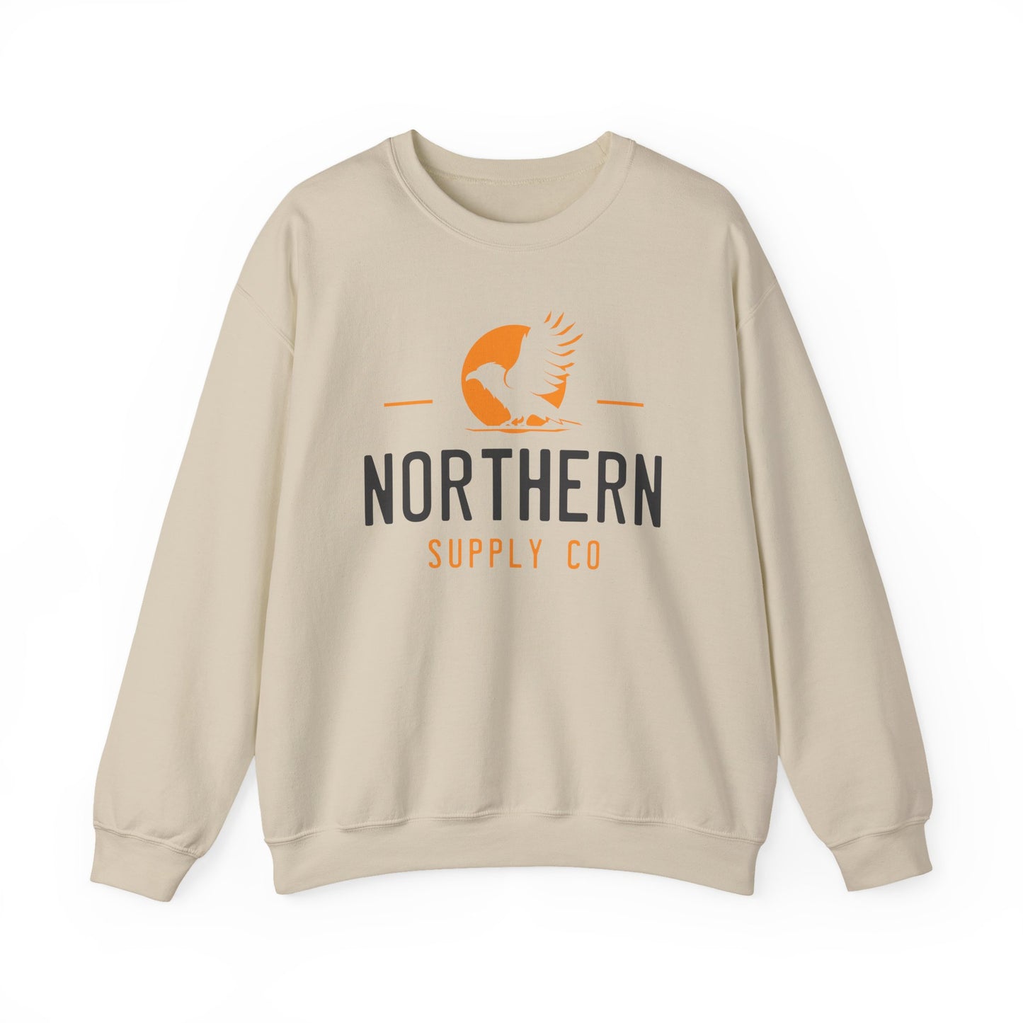 Raven Wings crewneck sweatshirt in sand – Northern Supply Co.