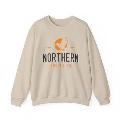 Raven Wings crewneck sweatshirt in sand – Northern Supply Co.